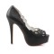 BELLA-30 - Black Faux Leather