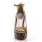 BELLA-31 - Brown Maple Faux Leather