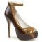 BELLA-31 - Brown Maple Faux Leather