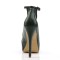 Bella-31 - Dark Green Black Faux Leather  