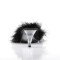 Belle-301F - Black Pu Fur Clear  
