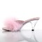 Belle-301F - Pink Pu Fur Clear  