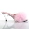 Belle-301F - Pink Pu Fur Clear  