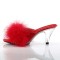 Belle-301F - Red Pu Fur Clear  