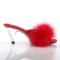 Belle-301F - Red Pu Fur Clear  