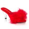 Belle-301F - Red Pu Fur Clear  