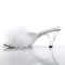 Belle-301F - White Pu Fur Clear  