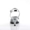 Belle-309 - Silver Metallic Pu/Clear