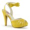 Bettie-01 - Yellow Faux Leather  