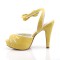 Bettie-01 - Yellow Faux Leather  