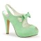 Bettie-03 - Mint Faux Leather  
