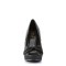 Pinup Couture  Bettie-10 - Black Glitter-Satin