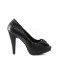 Pinup Couture  Bettie-10 - Black Glitter-Satin