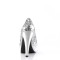 Pinup Couture - Bettie-10 - Silver Glitter-Satin