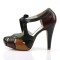 Bettie-19 - Tan Multi Faux Leather  