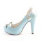 Bettie-20 - Blue Tan Faux Leather  