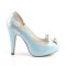 Bettie-20 - Blue Tan Faux Leather  