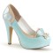 Bettie-20 - Blue Tan Faux Leather  
