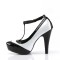 Pinup Couture  Bettie-22 - Black-White Patent