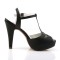 BETTIE-23 - Black Faux Leather