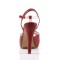 Bettie-23 - Red Faux Leather  