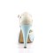 Bettie-25 - Blue Cream Faux Leather  