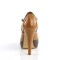 Bettie-29 - Dark Brown Maple Faux Leather  
