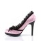 Bliss-38 - Pink-Black Satin