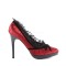 Bliss-38 - Red-Black Satin
