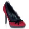 Bliss-38 - Red-Black Satin