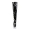 Blondie-3000 - Black Stretch Patent/Black-Pewter Chrome