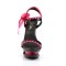Blondie-615 - Black Patent-Fuchsia/Black-Fuchsia