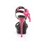 Blondie-615 - Black Patent-Fuchsia/Black-Fuchsia