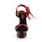 Blondie-615 - Black Patent-Red/Black-Red
