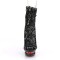 Blondie-R-1008 - Black Sequins Red  