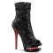 Blondie-R-1008 - Black Sequins Red  
