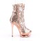 Blondie-R-1008 - Rose Gold Sequins Chrome