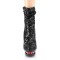 Blondie-R-1009 - Black Sequins Red  