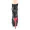 Blondie-R-1020 - Black Sequins Red  