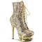 Blondie-R-1020 - Gold Sequins Chrome  