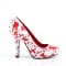 Funtasma Bloody-12 - White Patent-Red
