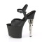 Bondgirl-709 - Black Faux Leather Matte  