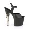 Bondgirl-709 - Black Faux Leather Matte  