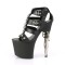 Bondgirl-758 - Black Faux Leather Matte  