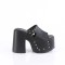 Camel-109 - Black Vegan Leather