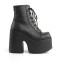 Camel-203 - Black Vegan Leather
