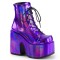 Camel-203 - Purple Hologram Vegan Leather  