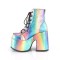 Camel-203 - Rainbow Iridescent Vegan Leather  