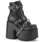 Camel-205 - Black Vegan Leather  