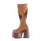 Camel-280 - Brown Multi Vegan Suede